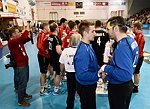 08.01.2015, Krems, Handball, Laenderspiel, Nationalteam, Testspiel, Oesterreich, Schweiz<br>Auszeit sterreich<br><br><br>Copyright DIENER / Zierlinger<br>Marktgasse 3-7 / 4 / 5 / 21<br>A-1090 Wien<br>Telefax +43 1 955 32 35<br>Mobil +43 676 629 98 51<br>BA-CA<br>Bank Nr. 12000<br>Account Nr. 00712 223 783<br>e-mail: agentur@diener.at<br>Datenbank: www.diener.at