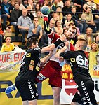 16.05.2016, Krems, Handball, Handball Liga Austria, HLA, HF, UHK Krems, WAT Margareten,<br>JONAS Herbert, FEICHTINGER Sebastian, ALEJTIC Nikola<br><br><br><br>Copyright DIENER / Zierlinger<br>Marktgasse 3-7 / 4 / 5 / 21<br>A-1090 Wien<br>Telefax +43 1 955 32 35<br>Mobil +43 676 629 98 51<br>BA-CA<br>Bank Nr. 12000<br>Account Nr. 00712 223 783<br>e-mail: agentur@diener.at<br>Datenbank: www.diener.at