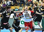 16.05.2016, Krems, Handball, Handball Liga Austria, HLA, HF, UHK Krems, WAT Margareten,<br>SEIDL Thomas, MARTINOVIC Ivan, NEUHOLD Christoph, BRANDFELLNER David<br><br><br><br>Copyright DIENER / Zierlinger<br>Marktgasse 3-7 / 4 / 5 / 21<br>A-1090 Wien<br>Telefax +43 1 955 32 35<br>Mobil +43 676 629 98 51<br>BA-CA<br>Bank Nr. 12000<br>Account Nr. 00712 223 783<br>e-mail: agentur@diener.at<br>Datenbank: www.diener.at