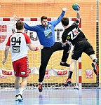 16.05.2016, Krems, Handball, Handball Liga Austria, HLA, HF, UHK Krems, WAT Margareten,<br>NEUHOLD Christoph, SHEJBAL Mihal, SCHWEIGER Vincent<br><br><br><br>Copyright DIENER / Zierlinger<br>Marktgasse 3-7 / 4 / 5 / 21<br>A-1090 Wien<br>Telefax +43 1 955 32 35<br>Mobil +43 676 629 98 51<br>BA-CA<br>Bank Nr. 12000<br>Account Nr. 00712 223 783<br>e-mail: agentur@diener.at<br>Datenbank: www.diener.at