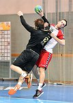 20.11.2015, Krems, Handball, Handball Liga Austria, HLA, GD, UHK Krems - HSG  Baernbach / Koeflach,<br>HALLMANN Christian, SIMEK Marko<br><br><br><br>Copyright DIENER / Zierlinger<br>Marktgasse 3-7 / 4 / 5 / 21<br>A-1090 Wien<br>Telefax +43 1 955 32 35<br>Mobil +43 676 629 98 51<br>BA-CA<br>Bank Nr. 12000<br>Account Nr. 00712 223 783<br>e-mail: agentur@diener.at<br>Datenbank: www.diener.at