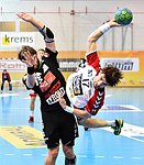 11.12.2015, Krems, Handball, Handball Liga Austria, HLA, GD, UHK Krems, HT Schwaz,<br>STEIGER Josef, SCHOPF Tobias<br><br><br><br>Copyright DIENER / Zierlinger Karl<br>Marktgasse 3-7 / 4 / 5 / 21<br>A-1090 Wien<br>Telefax +43 1 955 32 35<br>Mobil +43 676 629 98 51<br>BA-CA<br>Bank Nr. 12000<br>Account Nr. 00712 223 783<br>e-mail: agentur@diener.at<br>Datenbank: www.diener.at