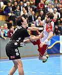 11.12.2015, Krems, Handball, Handball Liga Austria, HLA, GD, UHK Krems, HT Schwaz,<br>WANITSCHEK Alexander, SCHOPF Tobias<br><br><br><br>Copyright DIENER / Zierlinger Karl<br>Marktgasse 3-7 / 4 / 5 / 21<br>A-1090 Wien<br>Telefax +43 1 955 32 35<br>Mobil +43 676 629 98 51<br>BA-CA<br>Bank Nr. 12000<br>Account Nr. 00712 223 783<br>e-mail: agentur@diener.at<br>Datenbank: www.diener.at
