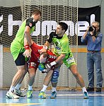 23.10.2015, Krems, Handball, Handball Liga Austria, HLA, GD, UHK Krems, SG Westwien,<br>MILJAK Duje, SURAC Domagoj, STRAZDAS Augustas<br><br><br><br>Copyright DIENER / Zierlinger Karl<br>Marktgasse 3-7 / 4 / 5 / 21<br>A-1090 Wien<br>Telefax +43 1 955 32 35<br>Mobil +43 676 629 98 51<br>BA-CA<br>Bank Nr. 12000<br>Account Nr. 00712 223 783<br>e-mail: agentur@diener.at<br>Datenbank: www.diener.at