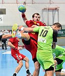 23.10.2015, Krems, Handball, Handball Liga Austria, HLA, GD, UHK Krems, SG Westwien,<br>FEICHTINGER Sebastian, MILJAK Duje<br><br><br><br>Copyright DIENER / Zierlinger Karl<br>Marktgasse 3-7 / 4 / 5 / 21<br>A-1090 Wien<br>Telefax +43 1 955 32 35<br>Mobil +43 676 629 98 51<br>BA-CA<br>Bank Nr. 12000<br>Account Nr. 00712 223 783<br>e-mail: agentur@diener.at<br>Datenbank: www.diener.at
