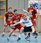 05.12.2015, Krems, Handball, Handball Liga Austria, HLA, GD, UHK Krems, HC Hard,<br>VISY Norbert, WALZER Guenther, ZEINER Gerald, MITKOV Vlatko<br><br>Copyright DIENER / Zierlinger Karl<br>Marktgasse 3-7 / 4 / 5 / 21<br>A-1090 Wien<br>Telefax +43 1 955 32 35<br>Mobil +43 676 629 98 51<br>BA-CA<br>Bank Nr. 12000<br>Account Nr. 00712 223 783<br>e-mail: agentur@diener.at<br>Datenbank: www.diener.at