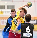 16.09.2016, Krems, Handball, Handball Liga Austria, HLA, U-20, UHK Krems, HC Bruck,<br><br><br><br>Copyright / www. sportfotos. at<br>Missongasse 21<br>A - 3500 Krems<br>zierlinger@sportfotos.at<br>www.sportfotos.at<br>Kremser Bank <br>BIC SPKDAT21XXX<br>IBAN AT392022800704000918<br>