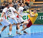 04.10.2016, Krems, Handball, Handball Liga Austria, HLA, GD, UHK Krems, HC Hard,<br>SURAC Domagoj, HERBURGER Lukas, KNAUTH Michael, WALZER Guenther<br><br><br>Copyright / www. sportfotos. at<br>Missongasse 21<br>A - 3500 Krems<br>zierlinger@sportfotos.at<br>www.sportfotos.at<br>Kremser Bank <br>BIC SPKDAT21XXX<br>IBAN AT392022800704000918