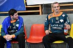 25.11.2016, Krems, Handball, Handball Liga Austria, HLA, GD, UHK Krems, HC Linz,<br>ECKER Lukas, MIJAILOVIC Nenad<br><br><br><br><br><br>Copyright / www. sportfotos. at<br>Missongasse 21<br>A - 3500 Krems<br>zierlinger@sportfotos.at<br>www.sportfotos.at<br>Kremser Bank <br>BIC SPKDAT21XXX<br>IBAN AT392022800704000918