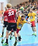 15.10.2016, Krems, Handball, Handball Liga Austria, HLA, GD, UHK Krems,  HT Schwaz,<br>NICOLAISEN Michael, SCHOPF Tobias<br><br><br>Copyright / www. sportfotos. at<br>Missongasse 21<br>A - 3500 Krems<br>zierlinger@sportfotos.at<br>www.sportfotos.at<br>Kremser Bank <br>BIC SPKDAT21XXX<br>IBAN AT392022800704000918