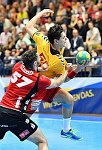 15.10.2016, Krems, Handball, Handball Liga Austria, HLA, GD, UHK Krems,  HT Schwaz,<br>HUBER Balthasar, TOMANN Aron<br><br><br>Copyright / www. sportfotos. at<br>Missongasse 21<br>A - 3500 Krems<br>zierlinger@sportfotos.at<br>www.sportfotos.at<br>Kremser Bank <br>BIC SPKDAT21XXX<br>IBAN AT392022800704000918