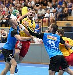 03.09.2016, Krems, Handball, Handball Liga Austria, HLA, GD, UHK Krems, SC Ferlach,<br>ARNAUDOVSKI Risto, FEICHTINGER Sebastian, MALOVIC Nemanja, WALZER Guenther<br><br><br>Copyright / www. sportfotos. at<br>Missongasse 21<br>A - 3500 Krems<br>zierlinger@sportfotos.at<br>www.sportfotos.at<br>Kremser Bank <br>BIC SPKDAT21XXX<br>IBAN AT392022800704000918<br>