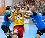 03.09.2016, Krems, Handball, Handball Liga Austria, HLA, GD, UHK Krems, SC Ferlach,<br>MUJANOVIC Izudin, FEICHTINGER Sebastian, ARNAUDOVSKI Risto<br><br><br>Copyright / www. sportfotos. at<br>Missongasse 21<br>A - 3500 Krems<br>zierlinger@sportfotos.at<br>www.sportfotos.at<br>Kremser Bank <br>BIC SPKDAT21XXX<br>IBAN AT392022800704000918<br>