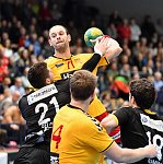 10.03.2017, Krems, Handball, Handball Liga Austria, HLA, OPO, UHK Krems, Bregenz,<br>BELOS Nemanja, MITKOV Vlatko, POSCH Fabian, BAMMER Dominik<br><br><br>Copyright DIENER / Zierlinger Karl<br>Marktgasse 3-7 / 4 / 5 / 21<br>A-1090 Wien<br>Telefax +43 1 955 32 35<br>Mobil +43 676 629 98 51<br>BA-CA<br>Bank Nr. 12000<br>Account Nr. 00712 223 783<br>e-mail: agentur@diener.at<br>Datenbank: www.diener.at<br>