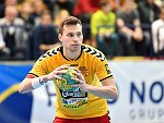 07.04.2017, Krems, Handball, Handball Liga Austria, HLA, OPO, UHK Krems, HC Hard,<br>SCHAFLER Leonard<br><br><br><br>Copyright DIENER / Zierlinger Karl<br>Marktgasse 3-7 / 4 / 5 / 21<br>A-1090 Wien<br>Telefax +43 1 955 32 35<br>Mobil +43 676 629 98 51<br>BA-CA<br>Bank Nr. 12000<br>Account Nr. 00712 223 783<br>e-mail: agentur@diener.at<br>Datenbank: www.diener.at