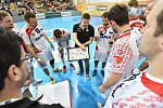 07.04.2017, Krems, Handball, Handball Liga Austria, HLA, OPO, UHK Krems, HC Hard,<br>Timeout Hard<br><br><br><br>Copyright DIENER / Zierlinger Karl<br>Marktgasse 3-7 / 4 / 5 / 21<br>A-1090 Wien<br>Telefax +43 1 955 32 35<br>Mobil +43 676 629 98 51<br>BA-CA<br>Bank Nr. 12000<br>Account Nr. 00712 223 783<br>e-mail: agentur@diener.at<br>Datenbank: www.diener.at