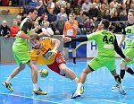 11.02.2017, Krems, Handball, Handball Liga Austria, HLA, OPO, UHK Krems, SG Westwien<br>HAJDU Gabor, POSCH Fabian, RANFTL Julian, FRIMMEL Sebastian<br><br><br>Copyright / www. sportfotos. at<br>Missongasse 21<br>A - 3500 Krems<br>zierlinger@sportfotos.at<br>www.sportfotos.at<br>Kremser Bank <br>BIC SPKDAT21XXX<br>IBAN AT392022800704000918<br>