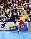 25.02.2017, Krems, Handball, Handball Liga Austria, HLA, OPO, UHK Krems, WAT Margareten,<br>MARTINOVIC Ivan, SCHOPF Tobias<br><br><br><br>Copyright DIENER / Zierlinger Karl<br>Marktgasse 3-7 / 4 / 5 / 21<br>A-1090 Wien<br>Telefax +43 1 955 32 35<br>Mobil +43 676 629 98 51<br>BA-CA<br>Bank Nr. 12000<br>Account Nr. 00712 223 783<br>e-mail: agentur@diener.at<br>Datenbank: www.diener.at