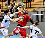 18.10.2016, Krems, Handball, Maenner, NM96, <br>U-21, Testspiel,  Oesterreich,<br>SEITZ Philip, FEICHTINGER Sebastian, MITTENDORFER Moritz<br><br><br>Copyright / www. sportfotos. at<br>Missongasse 21<br>A - 3500 Krems<br>zierlinger@sportfotos.at<br>www.sportfotos.at<br>Kremser Bank <br>BIC SPKDAT21XXX<br>IBAN AT392022800704000918<br>