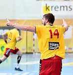 05.05.2018, Krems, Handball, Handball Liga Austria, HLA, 3.VF, UHK Krems,  HT Schwaz,<br>POSCH Fabian<br><br><br>Copyright / www. sportfotos. at<br>Missongasse 21<br>A - 3500 Krems<br>zierlinger@sportfotos.at<br>www.sportfotos.at<br>Kremser Bank <br>BIC SPKDAT21XXX<br>IBAN AT392022800704000918