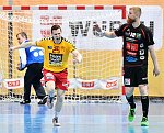 05.05.2018, Krems, Handball, Handball Liga Austria, HLA, 3.VF, UHK Krems,  HT Schwaz,<br>PROKOP Gunnar, PRAKAPENIA Anton<br><br><br>Copyright / www. sportfotos. at<br>Missongasse 21<br>A - 3500 Krems<br>zierlinger@sportfotos.at<br>www.sportfotos.at<br>Kremser Bank <br>BIC SPKDAT21XXX<br>IBAN AT392022800704000918