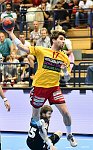 05.05.2018, Krems, Handball, Handball Liga Austria, HLA, 3.VF, UHK Krems,  HT Schwaz,<br>SCHOPF Tobias, STEIGER Josef<br><br><br>Copyright / www. sportfotos. at<br>Missongasse 21<br>A - 3500 Krems<br>zierlinger@sportfotos.at<br>www.sportfotos.at<br>Kremser Bank <br>BIC SPKDAT21XXX<br>IBAN AT392022800704000918