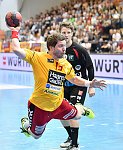 05.05.2018, Krems, Handball, Handball Liga Austria, HLA, 3.VF, UHK Krems,  HT Schwaz,<br>WALZER Guenther, JEPSEN HELT Matias<br><br><br>Copyright / www. sportfotos. at<br>Missongasse 21<br>A - 3500 Krems<br>zierlinger@sportfotos.at<br>www.sportfotos.at<br>Kremser Bank <br>BIC SPKDAT21XXX<br>IBAN AT392022800704000918