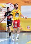 05.05.2018, Krems, Handball, Handball Liga Austria, HLA, 3.VF, UHK Krems,  HT Schwaz,<br>KANDOLF Thomas, FEICHTINGER Sebastian<br><br><br>Copyright / www. sportfotos. at<br>Missongasse 21<br>A - 3500 Krems<br>zierlinger@sportfotos.at<br>www.sportfotos.at<br>Kremser Bank <br>BIC SPKDAT21XXX<br>IBAN AT392022800704000918