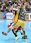 16.02.2018, Krems, Handball, Handball Liga Austria, HLA, Bonusrunde, UHK Krems, Bregenz,<br>WALZER Guenther, KIKANOVIC Luka, CHYCHYKALO Roman<br><br><br>Copyright / www. sportfotos. at<br>Missongasse 21<br>A - 3500 Krems<br>zierlinger@sportfotos.at<br>www.sportfotos.at<br>Kremser Bank <br>BIC SPKDAT21XXX<br>IBAN AT392022800704000918<br>