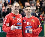 16.02.2018, Krems, Handball, Handball Liga Austria, HLA, Bonusrunde, UHK Krems, Bregenz,<br>ANGELOV Petre. DEIFL Florian<br><br><br>Copyright / www. sportfotos. at<br>Missongasse 21<br>A - 3500 Krems<br>zierlinger@sportfotos.at<br>www.sportfotos.at<br>Kremser Bank <br>BIC SPKDAT21XXX<br>IBAN AT392022800704000918<br>