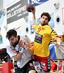 02.03.2018, Krems, Handball, Handball Liga Austria, HLA, BR, UHK Krems, HC Hard,<br>ZIVKOVIC Boris, SCHOPF Tobias<br><br><br>Copyright / www. sportfotos. at<br>Missongasse 21<br>A - 3500 Krems<br>zierlinger@sportfotos.at<br>www.sportfotos.at<br>Kremser Bank <br>BIC SPKDAT21XXX<br>IBAN AT392022800704000918
