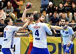 03.11.2017, Krems, Handball, Handball Liga Austria, HLA, GD, UHK Krems, HC Bruck,<br>FIZULETO Lucijan, NAGY Andras, POSCH Fabian, BREG Martin<br><br><br>Copyright / www. sportfotos. at<br>Missongasse 21<br>A - 3500 Krems<br>zierlinger@sportfotos.at<br>www.sportfotos.at<br>Kremser Bank <br>BIC SPKDAT21XXX<br>IBAN AT392022800704000918