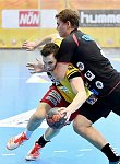 23.09.2017, Krems, Handball, Handball Liga Austria, HLA, GD, UHK Krems,  HT Schwaz,<br>PROKOP Gunnar, SPENDIER Sebastian Philipp<br><br><br>Copyright / www. sportfotos. at<br>Missongasse 21<br>A - 3500 Krems<br>zierlinger@sportfotos.at<br>www.sportfotos.at<br>Kremser Bank <br>BIC SPKDAT21XXX<br>IBAN AT392022800704000918
