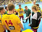 23.09.2017, Krems, Handball, Handball Liga Austria, HLA, GD, UHK Krems,  HT Schwaz,<br>Timeout Krems<br><br><br>Copyright / www. sportfotos. at<br>Missongasse 21<br>A - 3500 Krems<br>zierlinger@sportfotos.at<br>www.sportfotos.at<br>Kremser Bank <br>BIC SPKDAT21XXX<br>IBAN AT392022800704000918