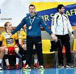 17.11.2017, Krems, Handball, Handball Liga Austria, HLA, GD, UHK Krems, WAT Margareten,<br>NIGG David, THAQI Ibish, HANKO Stefan<br><br><br>Copyright / www. sportfotos. at<br>Missongasse 21<br>A - 3500 Krems<br>zierlinger@sportfotos.at<br>www.sportfotos.at<br>Kremser Bank <br>BIC SPKDAT21XXX<br>IBAN AT392022800704000918<br>
