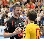 27.04.2018, Krems, Handball, Handball Liga Austria, HLA, BR, UHK Krems,  HT Schwaz,<br>KANDOLF Thomas, SCHOPF Tobias<br><br><br>Copyright / www. sportfotos. at<br>Missongasse 21<br>A - 3500 Krems<br>zierlinger@sportfotos.at<br>www.sportfotos.at<br>Kremser Bank <br>BIC SPKDAT21XXX<br>IBAN AT392022800704000918