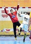 01.09.2018, Krems, Handball, Handball Liga Austria, HLA, GD, UHK Krems, HC Hard,<br>MUSEL Gregory, KNAUTH Michael<br><br><br>Copyright / www. sportfotos. at<br>Missongasse 21<br>A - 3500 Krems<br>zierlinger@sportfotos.at<br>www.sportfotos.at<br>Kremser Bank <br>BIC SPKDAT21XXX<br>IBAN AT392022800704000918