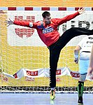 01.09.2018, Krems, Handball, Handball Liga Austria, HLA, GD, UHK Krems, HC Hard,<br>MUSEL Gregoryl<br><br><br>Copyright / www. sportfotos. at<br>Missongasse 21<br>A - 3500 Krems<br>zierlinger@sportfotos.at<br>www.sportfotos.at<br>Kremser Bank <br>BIC SPKDAT21XXX<br>IBAN AT392022800704000918