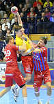 03.02.2024 Krems, Handball, Handball Liga Austria, HLA, UHK Krems, HC FIVERS WAT Margareten, <br>KOLAR Markus, DICKER Daniel, MARINOVIC Marin<br><br><br>
