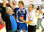 12.05.2012, Krems, Handball, Handball Liga Austria, <br>HLA, Halbfinalserie, Spiel 3, UHK Krems, HITTirol,<br>BLASINGER Dieter, BABARSKAS Povilas, OEHLER Stefan, LUGER Walter<br><br><br><br>Copyright DIENER / Zierlinger Karl<br>Marktgasse 3-7 / 4 / 5 / 21<br>A-1090 Wien<br>Telefax +43 1 955 32 35<br>Mobil +43 676 629 98 51<br>BA-CA<br>Bank Nr. 12000<br>Account Nr. 00712 223 783<br>e-mail: agentur@diener.at<br>Datenbank: www.diener.at