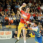 12.05.2012, Krems, Handball, Handball Liga Austria, <br>HLA, Halbfinalserie, Spiel 3, UHK Krems, HITTirol,<br>BELAS Ivica, BAMMER Dominik<br><br><br><br>Copyright DIENER / Zierlinger Karl<br>Marktgasse 3-7 / 4 / 5 / 21<br>A-1090 Wien<br>Telefax +43 1 955 32 35<br>Mobil +43 676 629 98 51<br>BA-CA<br>Bank Nr. 12000<br>Account Nr. 00712 223 783<br>e-mail: agentur@diener.at<br>Datenbank: www.diener.at