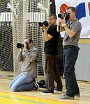21.04.2012, Krems, Handball, Handball Liga Austria, <br>HLA, MPO, UHK Krems, Bregenz,<br>RAUSCHER Ewald, KIRSCHBAUM Andreas, LUGER Walter<br><br><br>Copyright DIENER / Zierlinger Karl<br>Marktgasse 3-7 / 4 / 5 / 21<br>A-1090 Wien<br>Telefax +43 1 955 32 35<br>Mobil +43 676 629 98 51<br>BA-CA<br>Bank Nr. 12000<br>Account Nr. 00712 223 783<br>e-mail: agentur@diener.at<br>Datenbank: www.diener.at