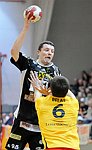 10.03.2012, Krems, Handball, Handball Liga Austria, HLA, MPO, UHK Krems - Fivers WAT Margareten,<br>KIRVELIAVICIUS Romas, BELAS Ivica<br><br>Copyright DIENER / Zierlinger Karl<br>Marktgasse 3-7 / 4 / 5 / 21<br>A-1090 Wien<br>Telefax +43 1 955 32 35<br>Mobil +43 676 629 98 51<br>BA-CA<br>Bank Nr. 12000<br>Account Nr. 00712 223 783<br>e-mail: agentur@diener.at<br>Datenbank: www.diener.at