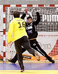 22.03.2012, Krems, Handball, Handball Liga Austria, HLA, MPO, UHK Krems, HC Hard,<br>DOKNIC Golub, FILZWIESER Wolfgang<br><br><br>Copyright DIENER / Zierlinger Karl<br>Marktgasse 3-7 / 4 / 5 / 21<br>A-1090 Wien<br>Telefax +43 1 955 32 35<br>Mobil +43 676 629 98 51<br>BA-CA<br>Bank Nr. 12000<br>Account Nr. 00712 223 783<br>e-mail: agentur@diener.at<br>Datenbank: www.diener.at