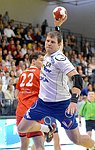 22.03.2012, Krems, Handball, Handball Liga Austria, HLA, MPO, UHK Krems, HC Hard,<br>CHALUPA Georg, GLUSAKS Janis<br><br><br>Copyright DIENER / Zierlinger Karl<br>Marktgasse 3-7 / 4 / 5 / 21<br>A-1090 Wien<br>Telefax +43 1 955 32 35<br>Mobil +43 676 629 98 51<br>BA-CA<br>Bank Nr. 12000<br>Account Nr. 00712 223 783<br>e-mail: agentur@diener.at<br>Datenbank: www.diener.at