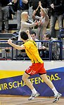 25.02.2012, Krems, Handball, Handball Liga Austria, HLA, MPO, UHK Krems - HC Linz,<br>BELAS Ivica jubelt ber sein Tor zum 31:30<br><br><br>Copyright DIENER / Zierlinger Karl<br>Marktgasse 3-7 / 4 / 5 / 21<br>A-1090 Wien<br>Telefax +43 1 955 32 35<br>Mobil +43 676 629 98 51<br>BA-CA<br>Bank Nr. 12000<br>Account Nr. 00712 223 783<br>e-mail: agentur@diener.at<br>Datenbank: www.diener.at
