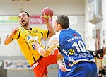 11.02.2012, Krems, Handball, Handball Liga Austria, <br>HLA, MPO, UHK Krems - HIT Tirol,<br>BOZSO Andras, RACKAUSKAS Andrius<br><br><br>Copyright DIENER / Zierlinger Karl<br>Marktgasse 3-7 / 4 / 5 / 21<br>A-1090 Wien<br>Telefax +43 1 955 32 35<br>Mobil +43 676 629 98 51<br>BA-CA<br>Bank Nr. 12000<br>Account Nr. 00712 223 783<br>e-mail: agentur@diener.at<br>Datenbank: www.diener.at