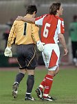 30.03.2005<br>�sterreich - Wales/1:0 (0:0)<br>PAYER Helge, AUFHAUSER Rene<br>der Torsch�tze und der Torverhinderer gl�cklich vereint