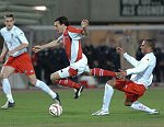 30.03.2005<br>�sterreich - Wales/1:0 (0:0)<br>STRANZL Martin (�sterreich)<br>GABBIDON Danny, RICKETTS Sam (Wales)<br>35. Minute