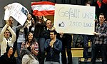 20.12.2011, Krems, Handball, Laenderspiel, Nationalteam, Testspiel, Oesterreich, Algerien<br>Filzwieser-Fans<br><br><br>Copyright DIENER / Zierlinger Karl<br>Marktgasse 3-7 / 4 / 5 / 21<br>A-1090 Wien<br>Telefax +43 1 955 32 35<br>Mobil +43 676 629 98 51<br>BA-CA<br>Bank Nr. 12000<br>Account Nr. 00712 223 783<br>e-mail: agentur@diener.at<br>Datenbank: www.diener.at